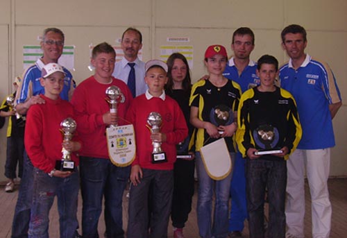 triplettes finalistes cadets &agrave; Mauron