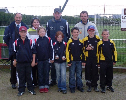 finalistes du championnat du morbihan triplette minime p&eacute;tanque