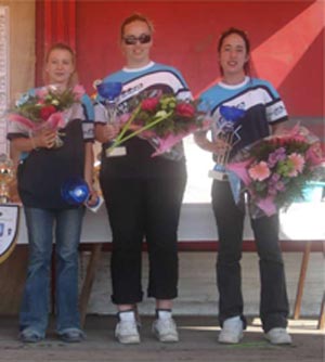 demi-finaliste championnat de Bretagne triplettes feminines &agrave; vern