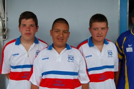champions de France cadets petanque FFPJP