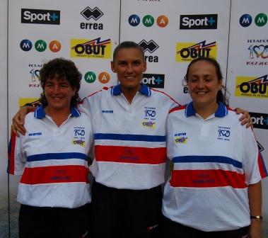 CHampionnes de FRance triplettes petanque FFPJP 2007