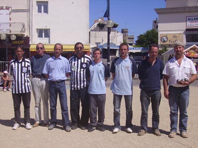 Finale du concours B du regional de Quiberon Petanque