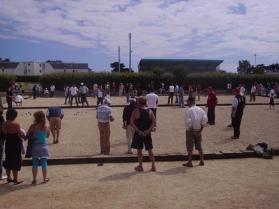 terrain du stade &agrave; Quiberon Petanque