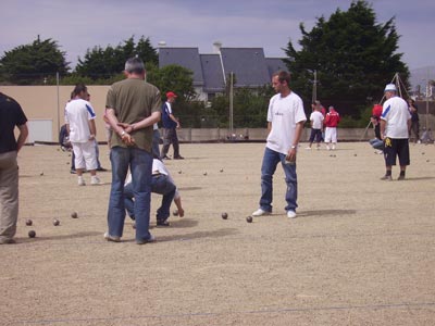 Terrains de petanque sur l'ancien court de tennis &agrave; Quiberon