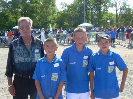 triplette cadet comite du morbihan petanque ffpjp