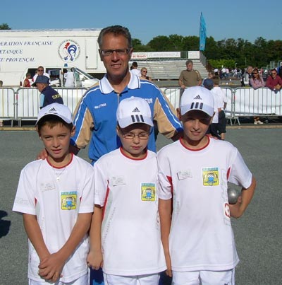 triplette minime comite du morbihan de petanque ffpjp