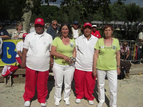 Morbihan contre Tahiti au championnat de France de p&eacute;tanque
