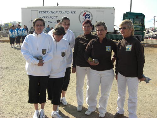 championnes du Morbihan triplette f&eacute;minines p&eacute;tanque 2008